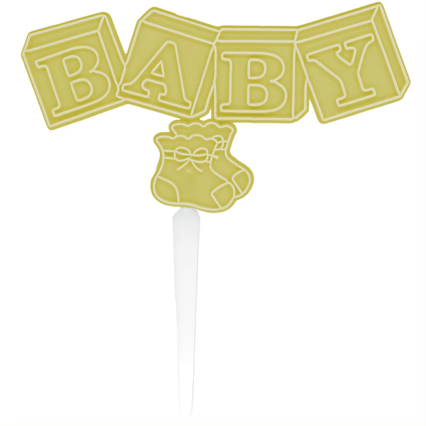 Baby Shower Favors Decoration Party Supplies Boy or Girl Gender Reveal Cake Topper OEM/ODM