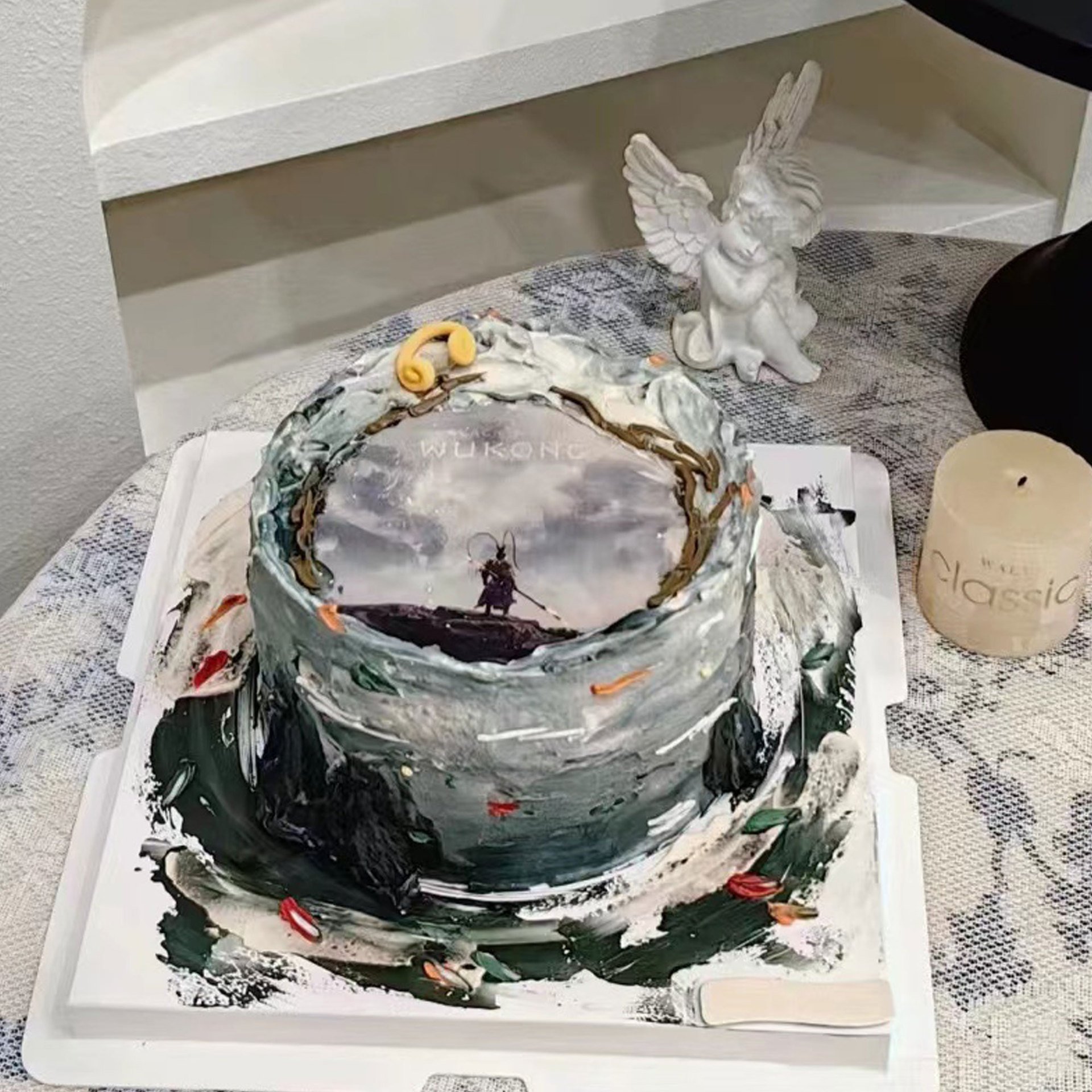 Hot Game Black Myth Wukong Cake Items And Tools 3D Game Birthday Cake Decoration Cake Decor For Birthday