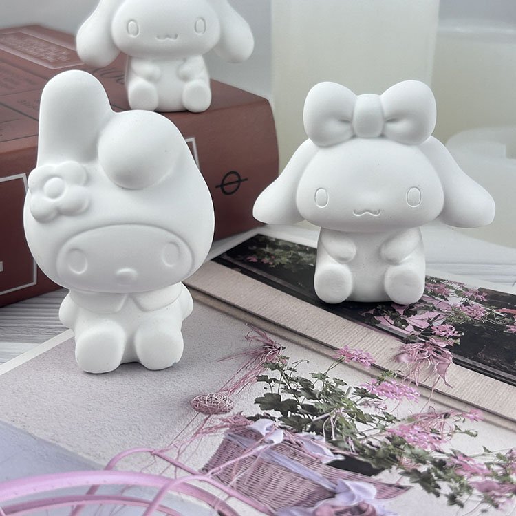 YS 2D Or 3D Cartoon Doll Candle Silicone Mold Gypsum form Carving Art Soap Aromatherapy Plaster Home Decor Mold Gift Handmade