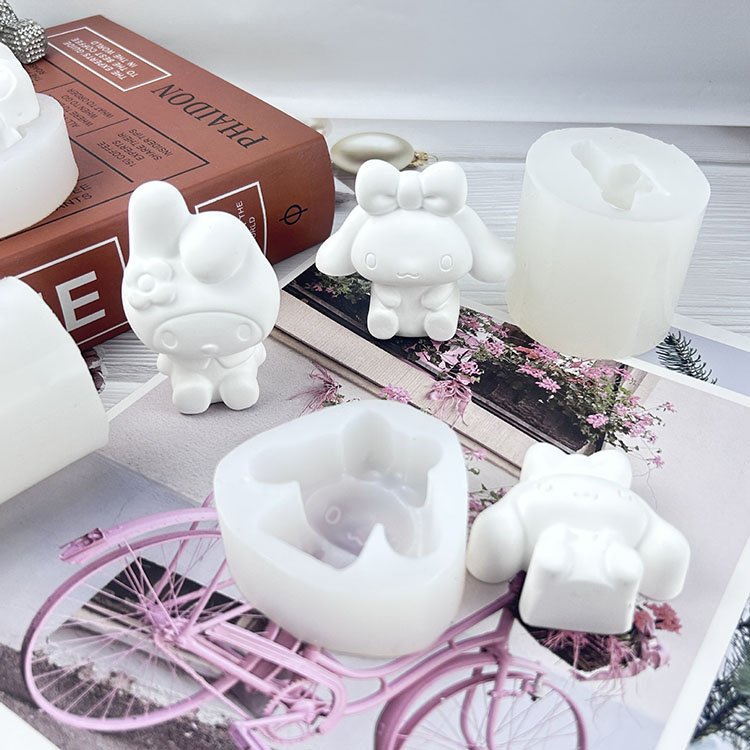 YS 2D Or 3D Cartoon Doll Candle Silicone Mold Gypsum form Carving Art Soap Aromatherapy Plaster Home Decor Mold Gift Handmade