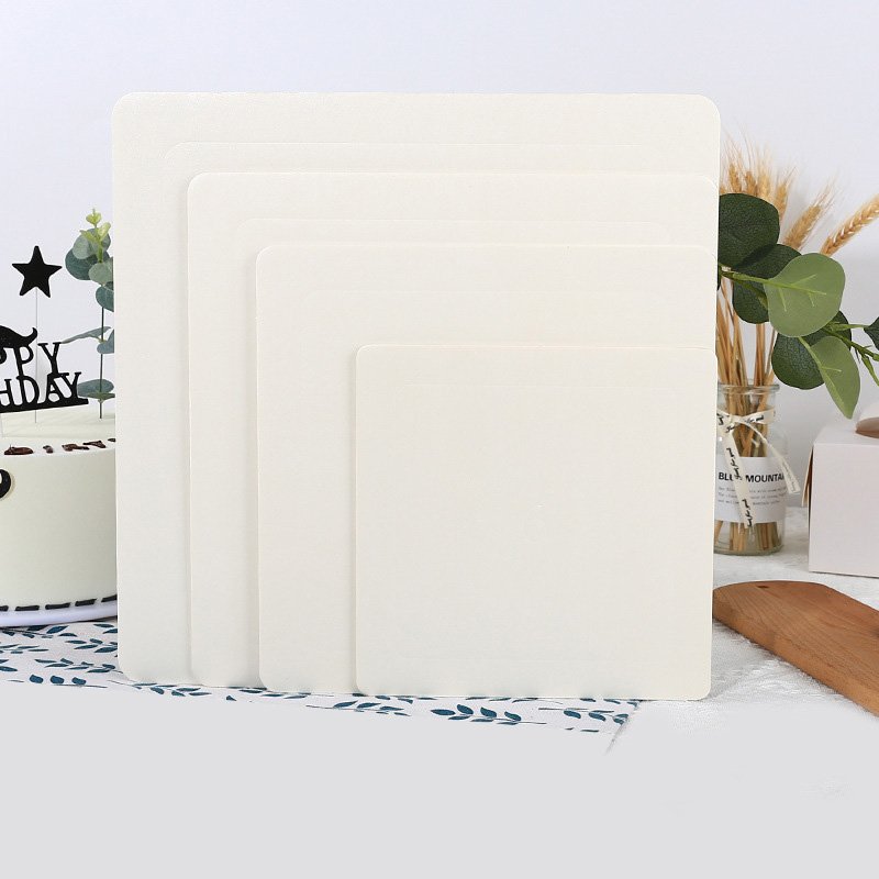White Cake Base 4 6 8 10 12 Inch Foam Bottom Cupcake Candy Cookies Gifts Holder Pastry Baking Tools Cake Decorating Supplies