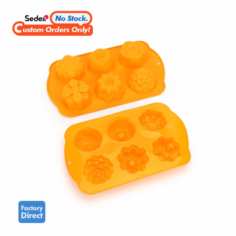Customizable Fondant Mold Cake Decorating Tools Baking Cute Mini Silicone Flower Cake Mold Sets 3d Cake Silicone Mold