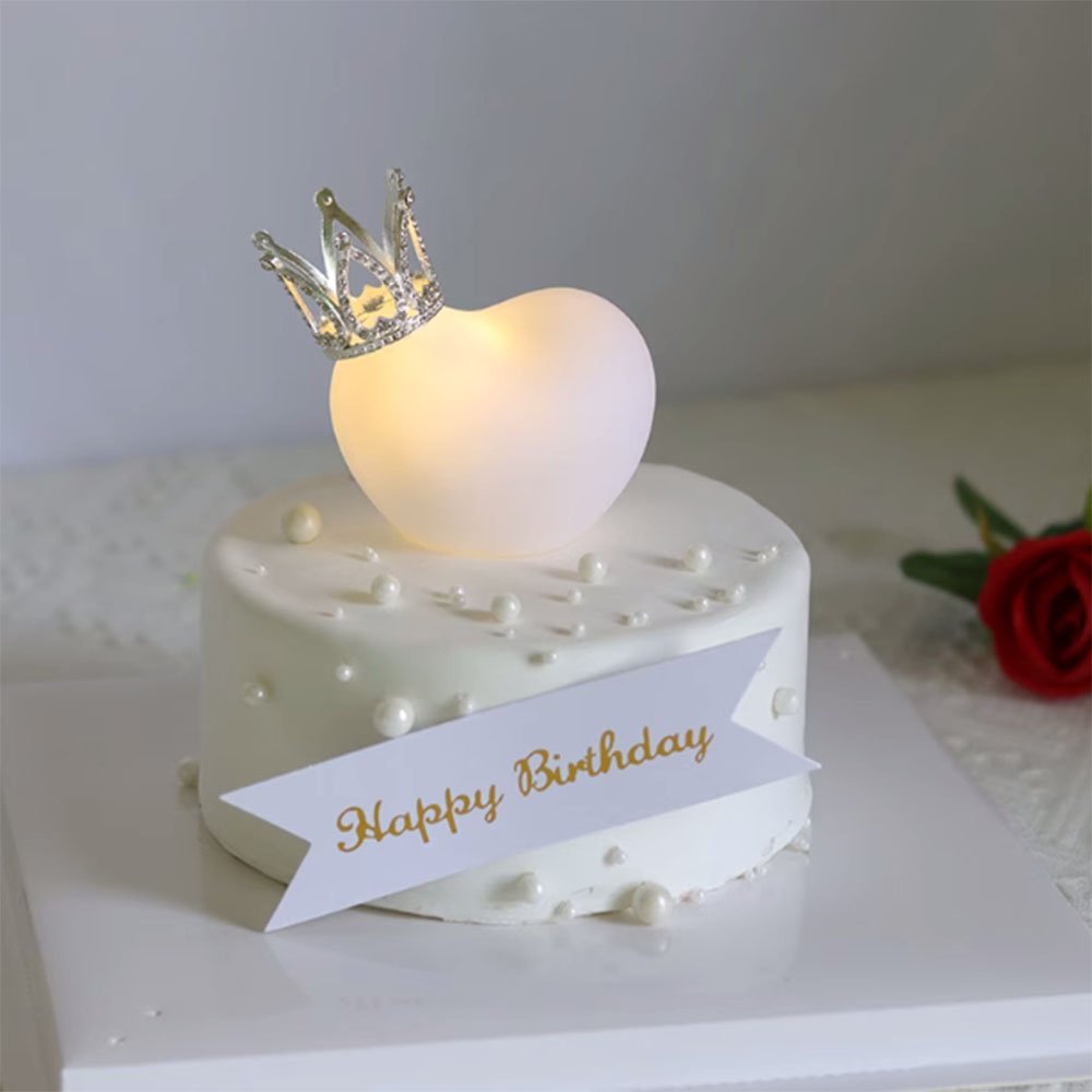 Wholesale 3d Cheap Elegant Metallic Baby Princess Girl Happy Birthday Crown Gold Plating Cake Topper Cake Decoration