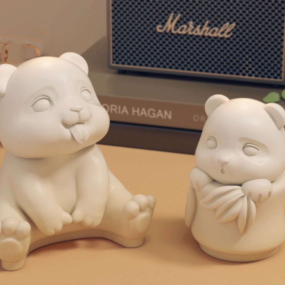 Cartoon Sitting Panda Candle Silicone Mold Animal Little Bear Soap Resin Mould Chocolate Cake Decor Baby Room Painting Plaster
