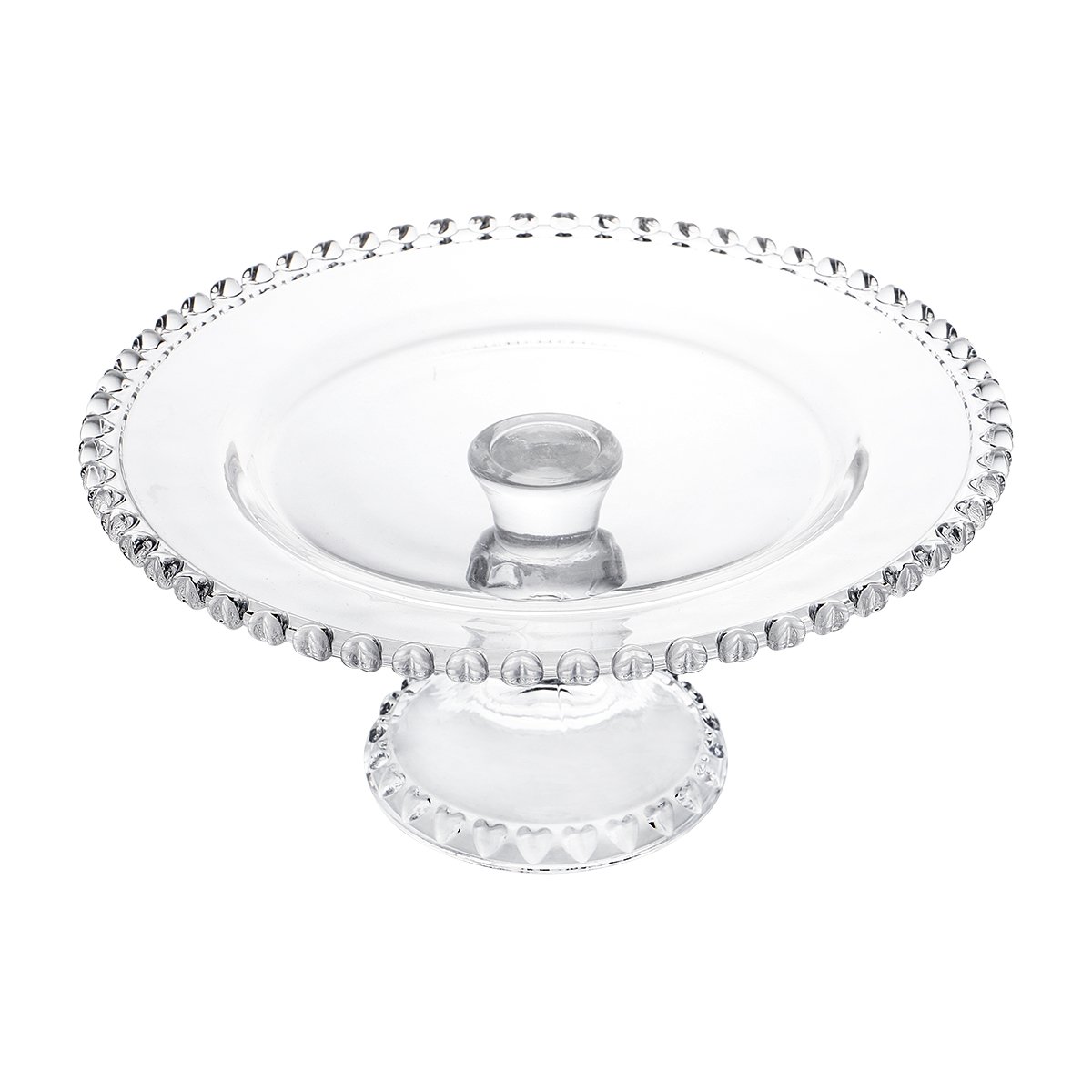 In Stock Fancy Wedding Cake Stand Cake Display Stand Pedestal Cake Stand With Heart Beaded Rim