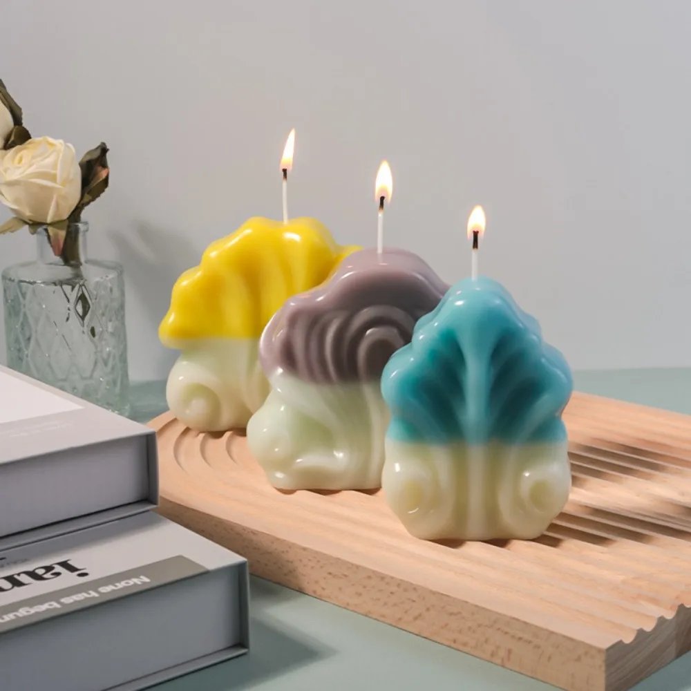 3D Beautiful Conch Art Silicone Mould Ocean Series Sea Shell Candle Toilet Soap Mold Line Geometry Resin Gift Cake Decor Plaster