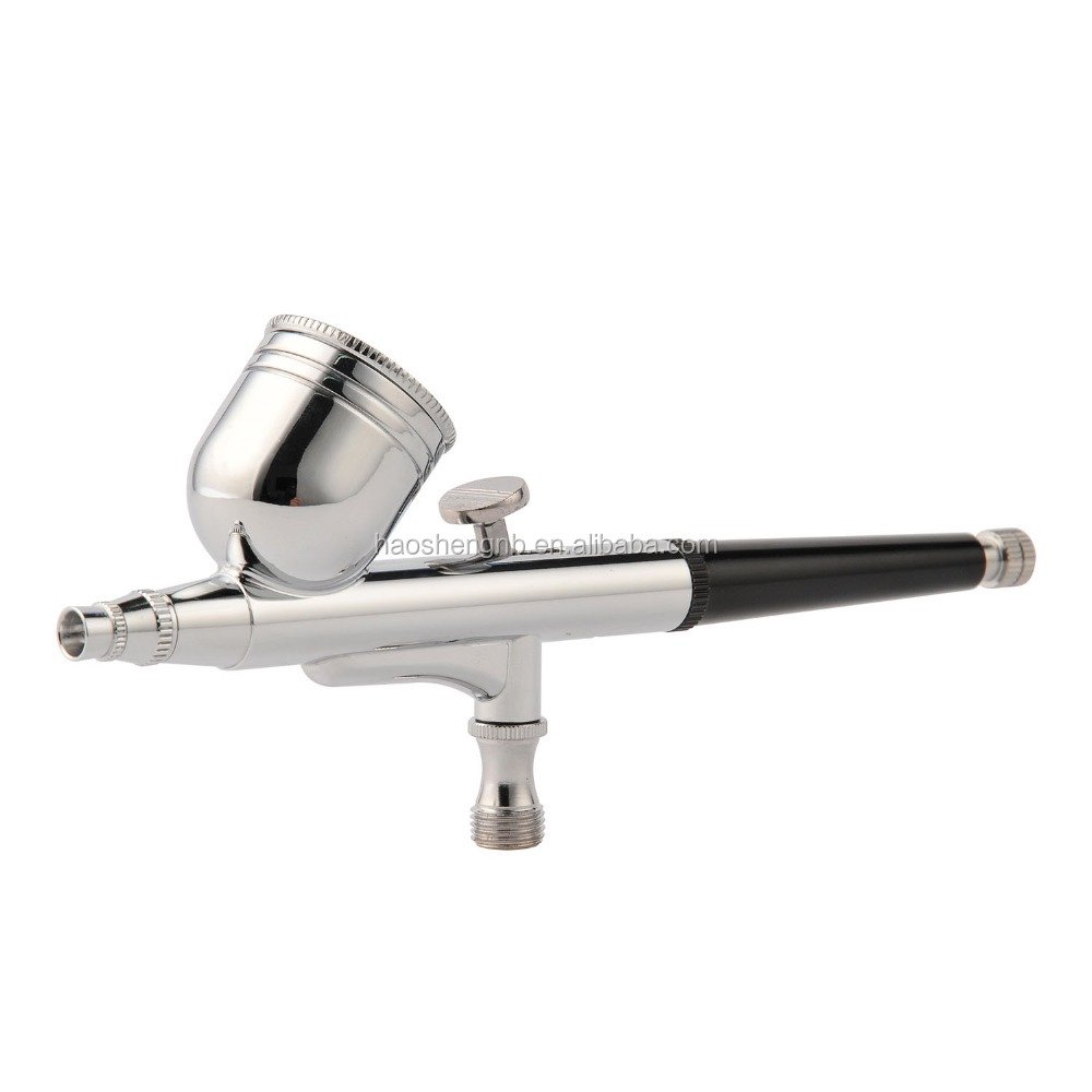 HSENG AS186K Complete Gravity Dual Action AIRBRUSH SET KIT Air Compressor Hobby Cake Tattoo