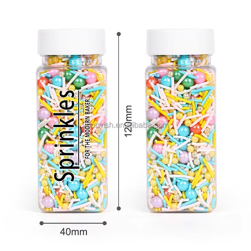 Wholesale Christmas Series Factory Price Mix Cake Sprinkles Edible Decoration Sugar Beads For Cake Decoration Baking Supplies