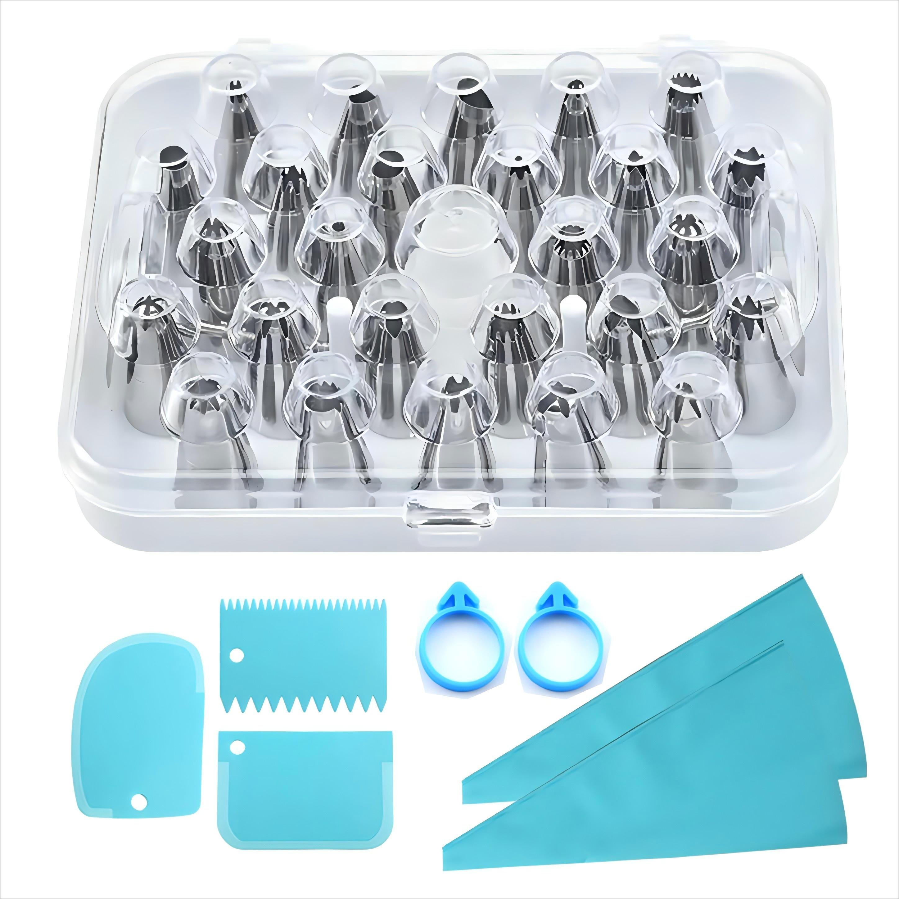 36pcs Cake Decorating Tools SetDecorating Nozzle with Plastic Plate and Decorating Bag Cake Decorating Nozzles