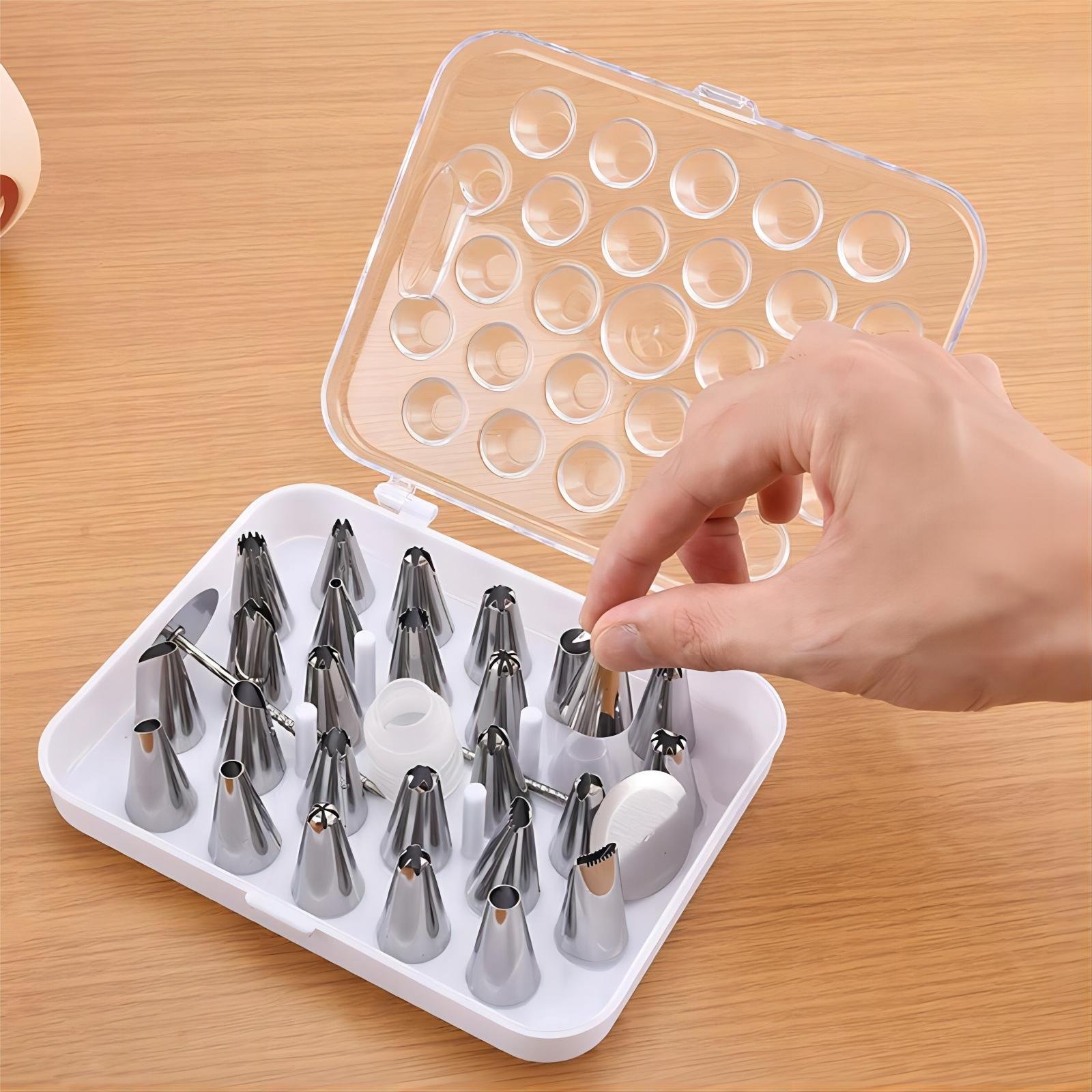 36pcs Cake Decorating Tools SetDecorating Nozzle with Plastic Plate and Decorating Bag Cake Decorating Nozzles