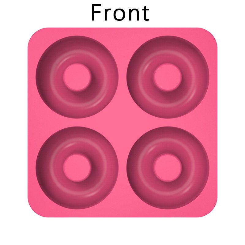 Nonstick 6 8 Cavity Chocolate Cake Baking Pan Tools Food-grade Silicone Doughnut Mold