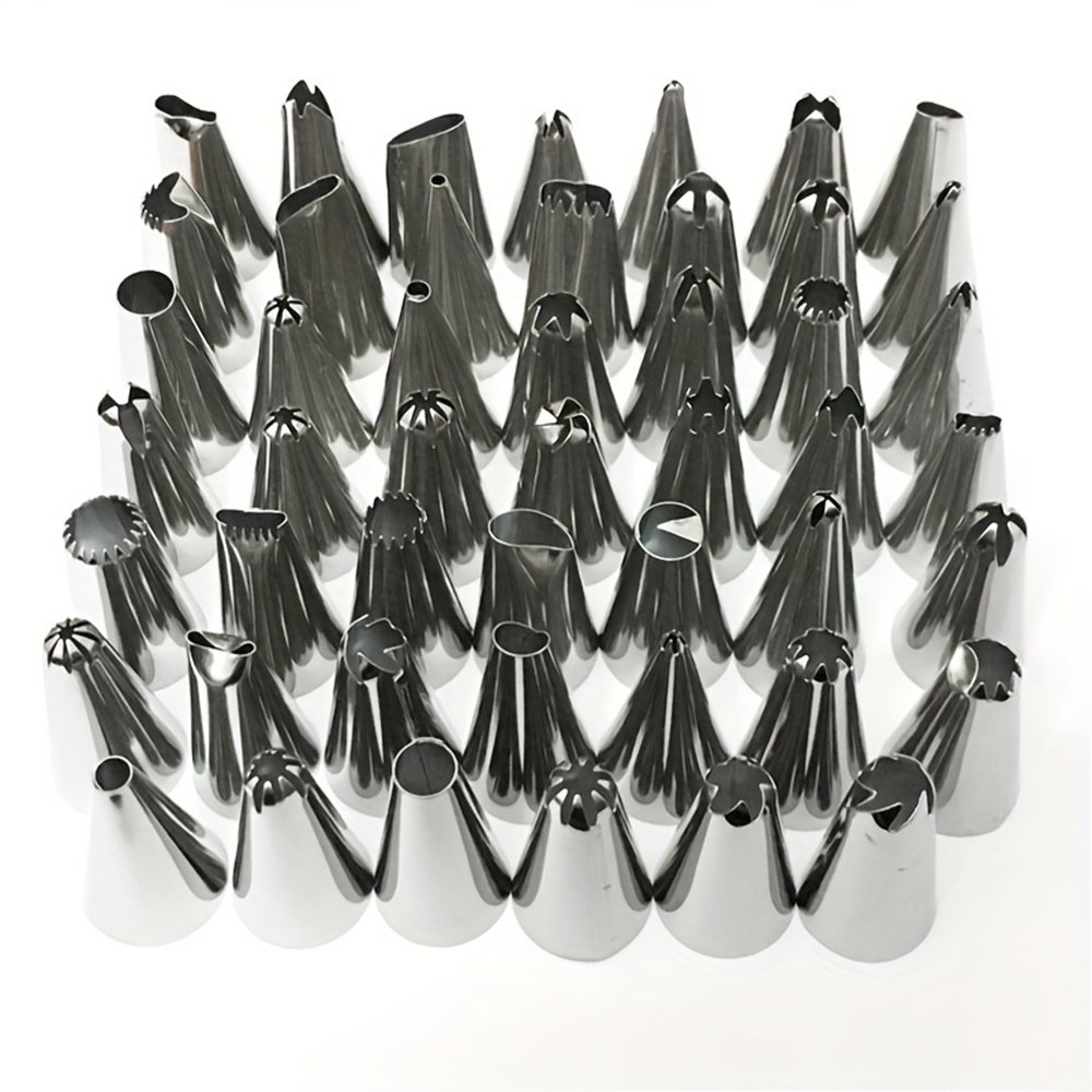 Wanlihao 149pcs/set Stainless Steel Cake Nozzle and Pastry Bags Set Cake Decoration Tools