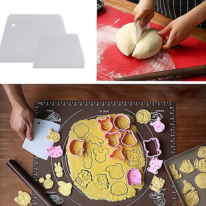 2023 Hot-Selling 7pcs Set Soft Dough Cutter Baking Pastry Tool Cake Cream Scraper Smoother For Home Kitchen Supplies