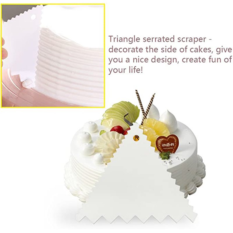 2023 Hot-Selling 7pcs Set Soft Dough Cutter Baking Pastry Tool Cake Cream Scraper Smoother For Home Kitchen Supplies