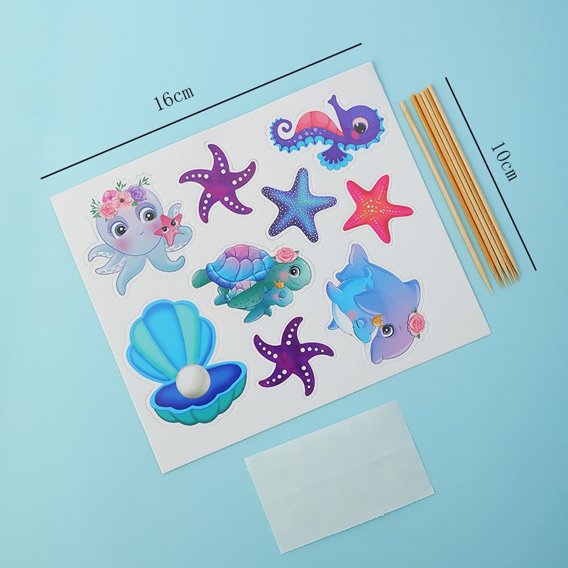 Sea Ocean Cake Toppers Under the Sea Marine animal cake decoration For Baby Shower Birthday Party Supplies