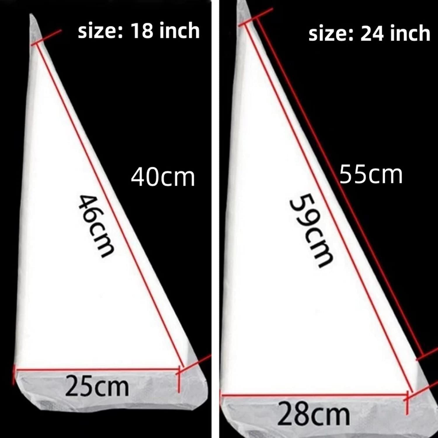 Cake Decorating Supplies Disposable Anti Burst and Non-slip Thicken Cake Decorating Piping Bags for Sale Bolsas Transparent