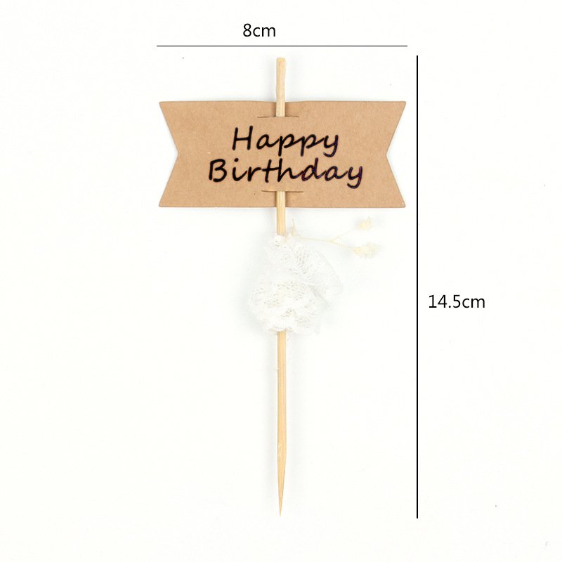 Happy Birthday Cake Topper Paper Balloons Card Atmosphere Arrangement Cake Decorating Supplies
