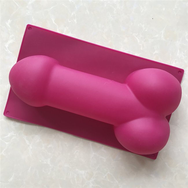 Homesun J001 Food grade microwave safe large dildo mould silicone penis silicon cake molds funny cake pan cake baking molds
