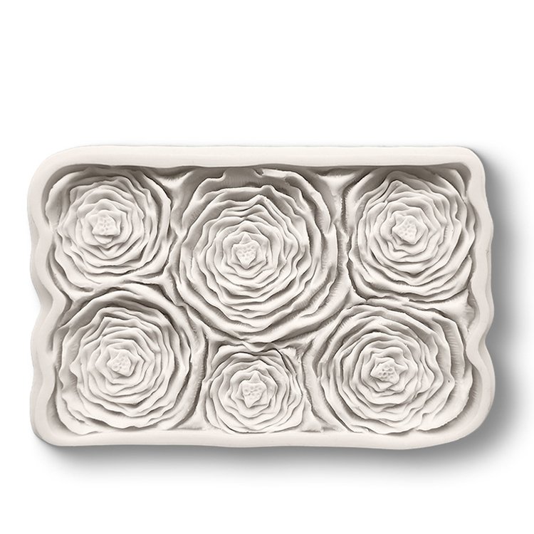 YS High Quality 3D Rose Lace Fondant Silicone Molds Sugarcraft Cookie Cupcake Chocolate Baking Mold Fondant Cake Decorating Tool