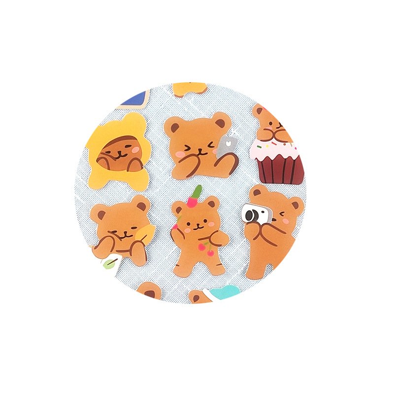 Factory directly sale cartoon bear cake decorative plug-in cake topper for kid birthday party