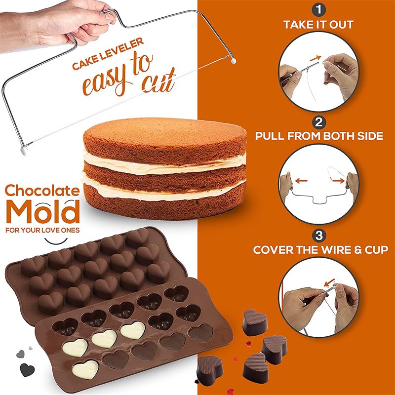 hot sale Cake Decorating supplies 150pcs Cake Tools set with Cake Leveler Turntable Stan Tools supplies