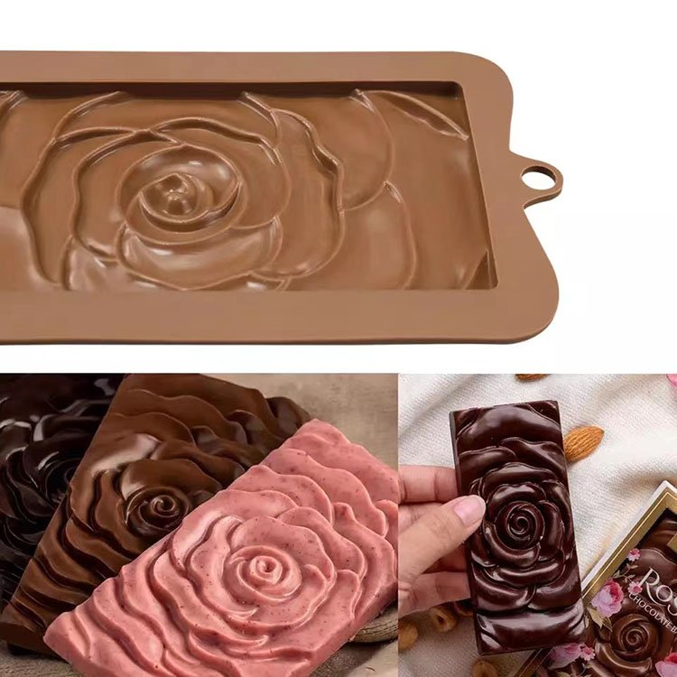 Big Rose Silicone Chocolate Mold Handmade Mousse Cake Mold Fondant Candy Sugar Decorating Tools Kitchen Baking Mould