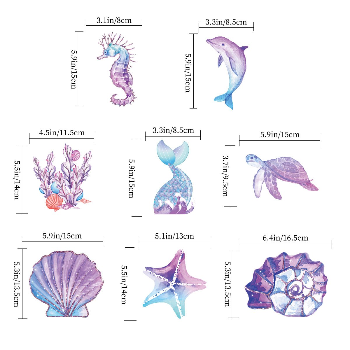 Wholesale Mermaid Theme Party Decoration Supplies Mermaid Banner Hanging Spiral Cake Toppers For Birthday Party