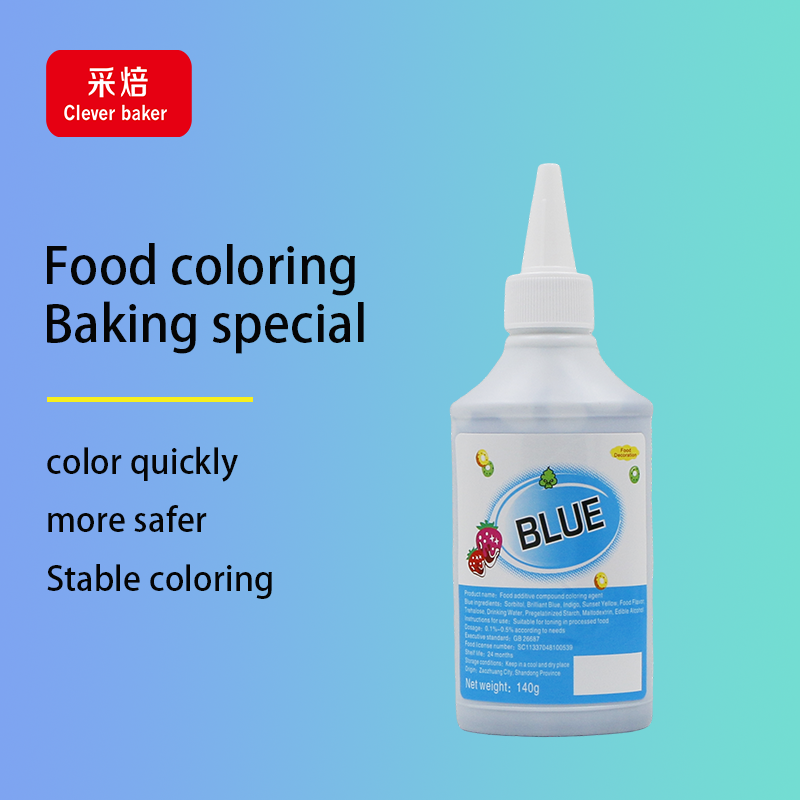 Factory Sale 140g Liquid Edible Food Coloring 11 Colors for Cake Decoration Halal Certified Bottle Packaging