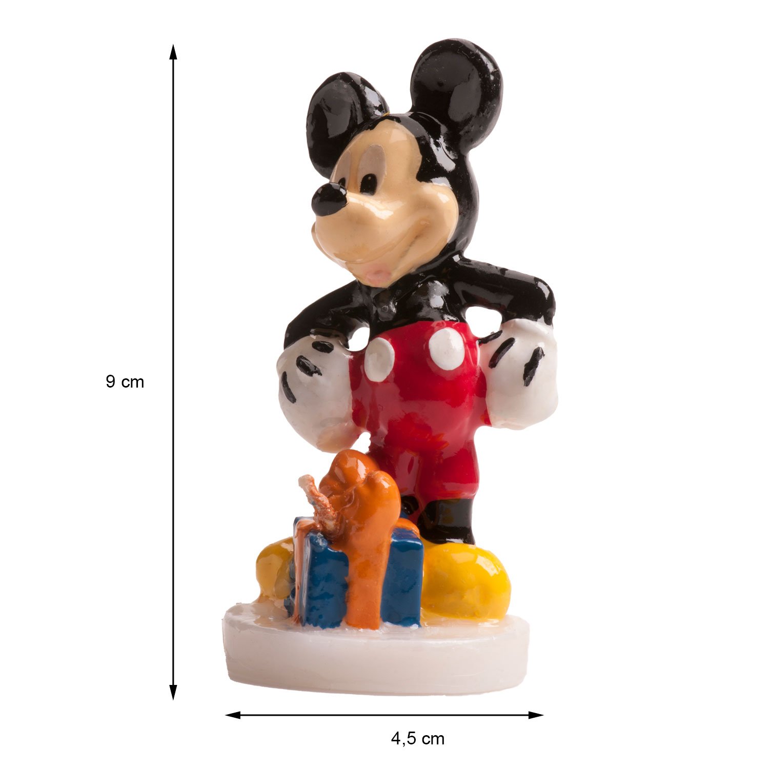 Dekora Brand Baking Accessories Cake Decorating Supplies Display Of 6 For Mickey Mouse 3D Birthday Candles 8Cm Each Cake Toppers