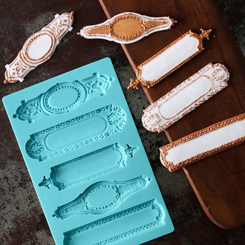 European Cake Decorating Supplies Custom Christmas Bakeware Silicone Mold//