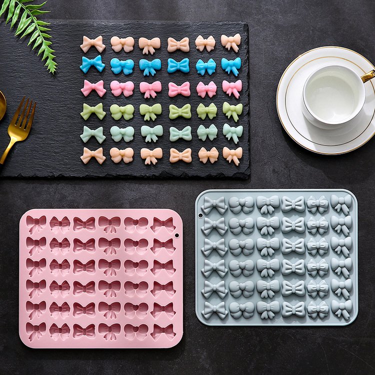 Bow Fondant Silicone Mold Valentine's Day Bowknot Chocolate Candy Cake Decoration Silicone Molds 36 Hole