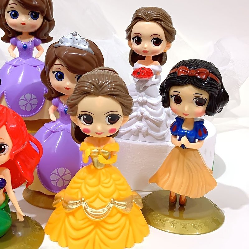 Baby Character Themes Christmas Aisha Frozen Cartoon Supplies Figurines Toy Decoration Doll Happy Birthday Princess Cake Topper