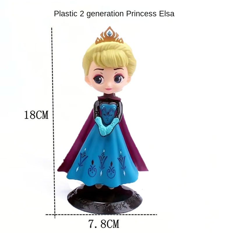 Baby Character Themes Christmas Aisha Frozen Cartoon Supplies Figurines Toy Decoration Doll Happy Birthday Princess Cake Topper