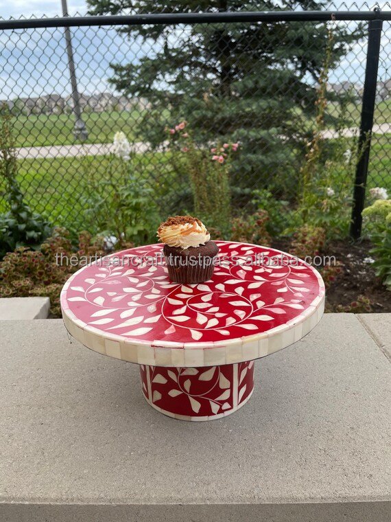Hot Selling Weddings Party Supply Cake stool Bone Inlay Cake Stand Natural Bone Inlaid for home at low price - by ARTISAN CRAFT