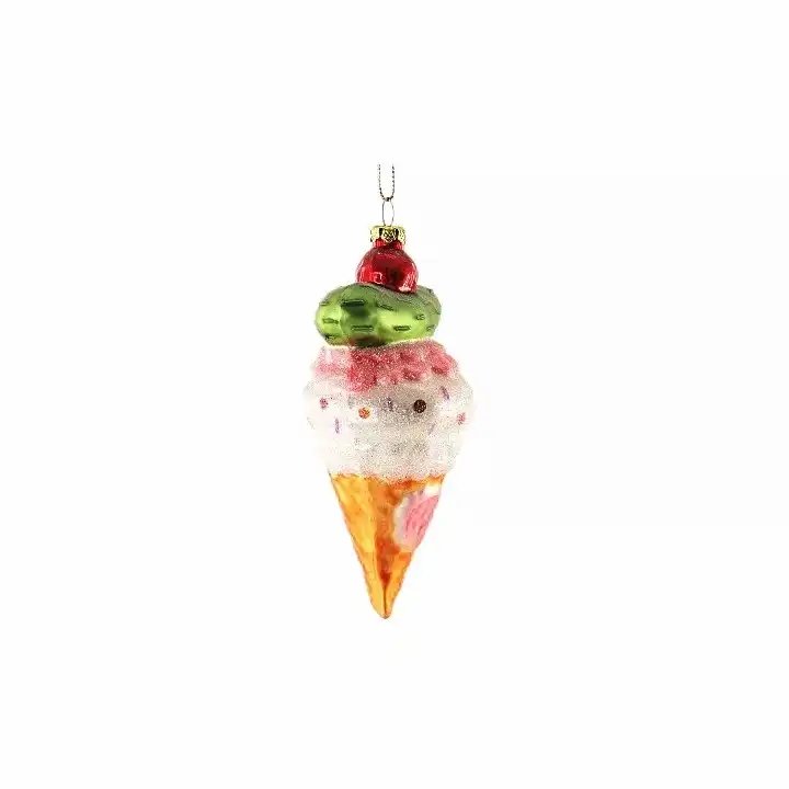 Delicious Cream Strawberry Jam Cut Cake Decoration Toy Glass Ice Cream With Cucumber Cherry For Interior Decoration Props