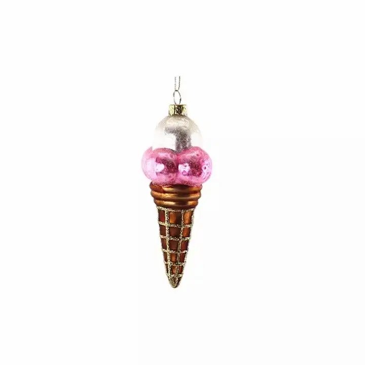 Delicious Cream Strawberry Jam Cut Cake Decoration Toy Glass Ice Cream With Cucumber Cherry For Interior Decoration Props