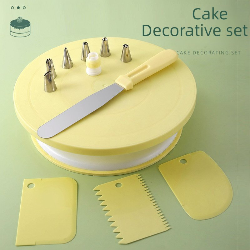 Baking Design Tools Cake Decorating Supplies with Rotating Cake Stand Decorating