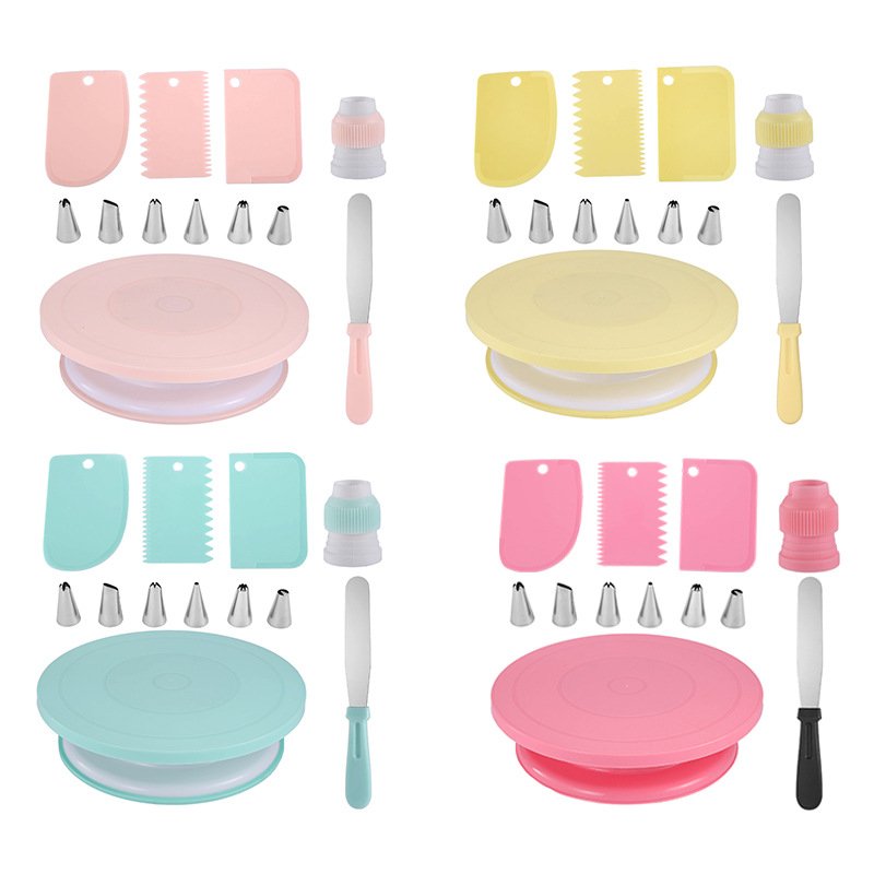 Baking Design Tools Cake Decorating Supplies with Rotating Cake Stand Decorating