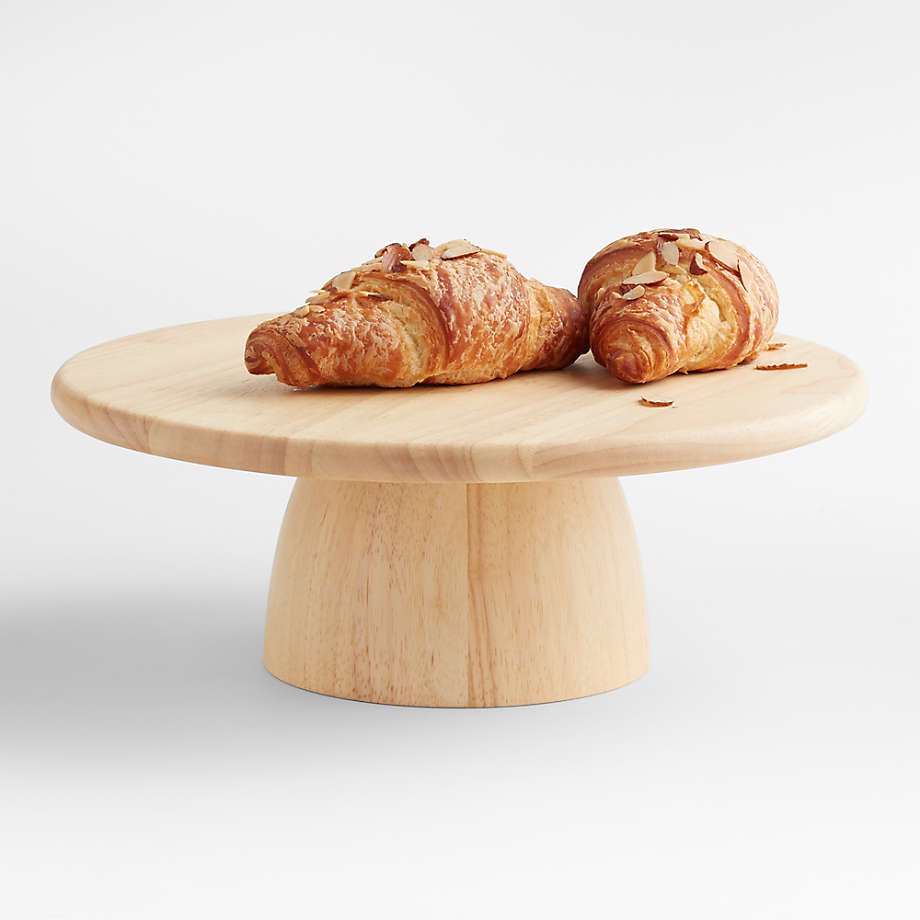 Customized Wooden Round Durable Cake Stand Pastry Serving Tray Snacks Desserts Cookies Cupcakes Cake Stands Cake Shop Home Decor