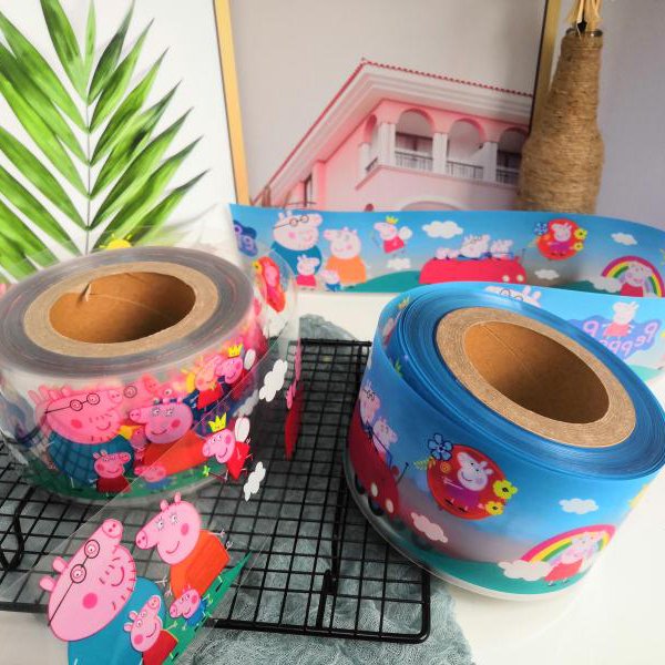 wholesale cake plastic border decorating tools and accessories Red Christmas cake collar