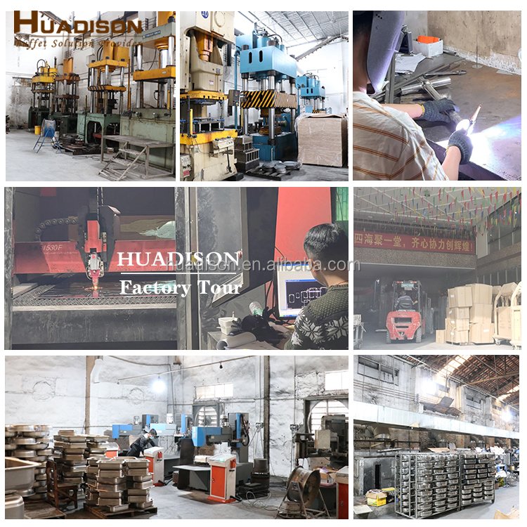 Huadison Restaurant Hotel Supplies Wedding Decoration Ceramic Display Stand And Dessert Cake Snack Buffet Food Display Stand