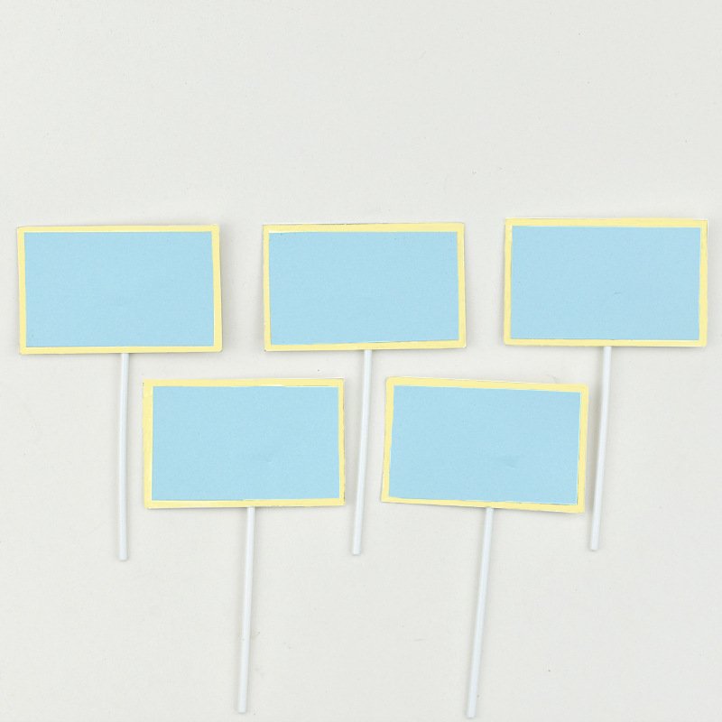 Ychon wholesale custom diy cupcake toppers can write wish words paper own design vireity cake toppers