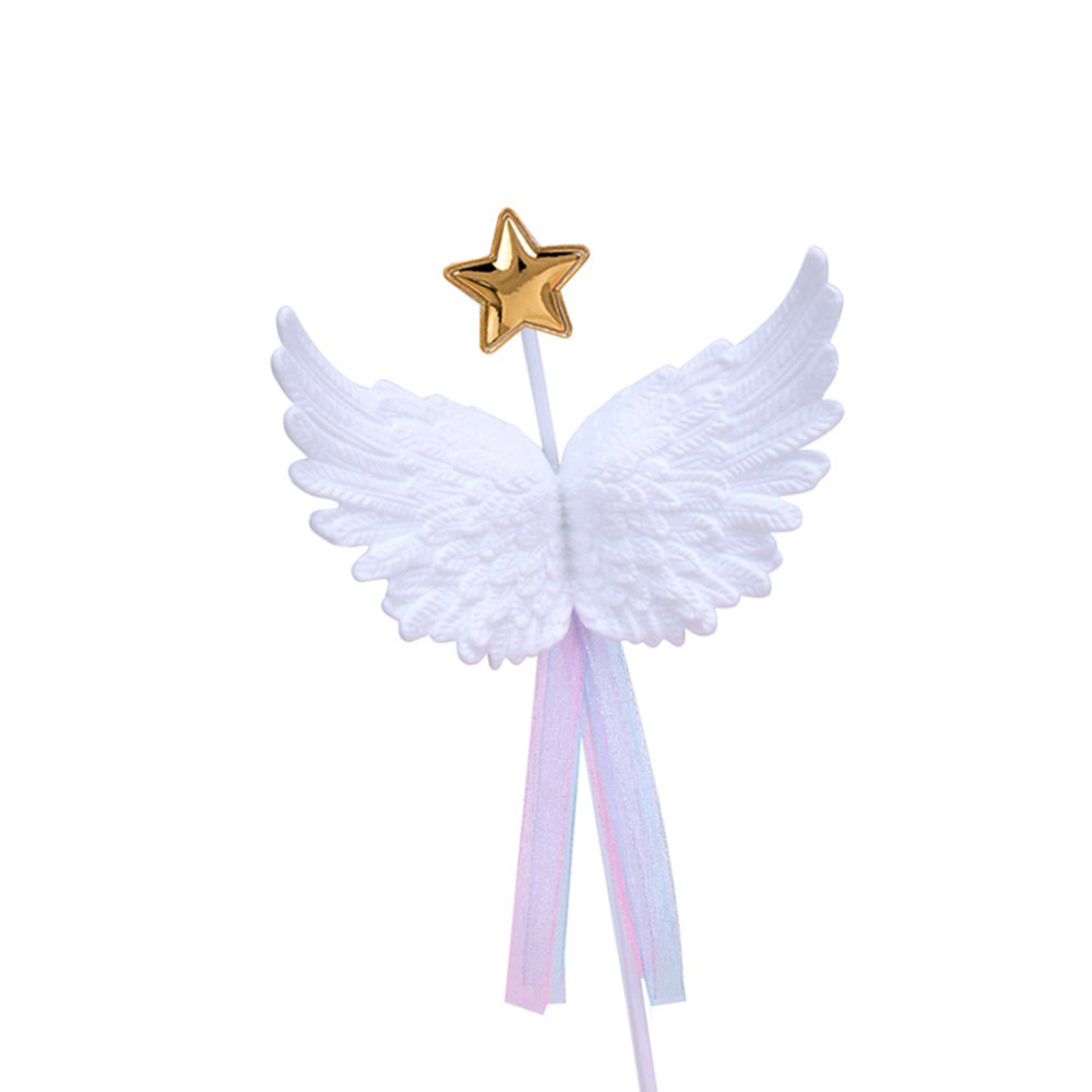 Cake decorations 3d angel wings ribbon cake decorations party birthday cake decorations