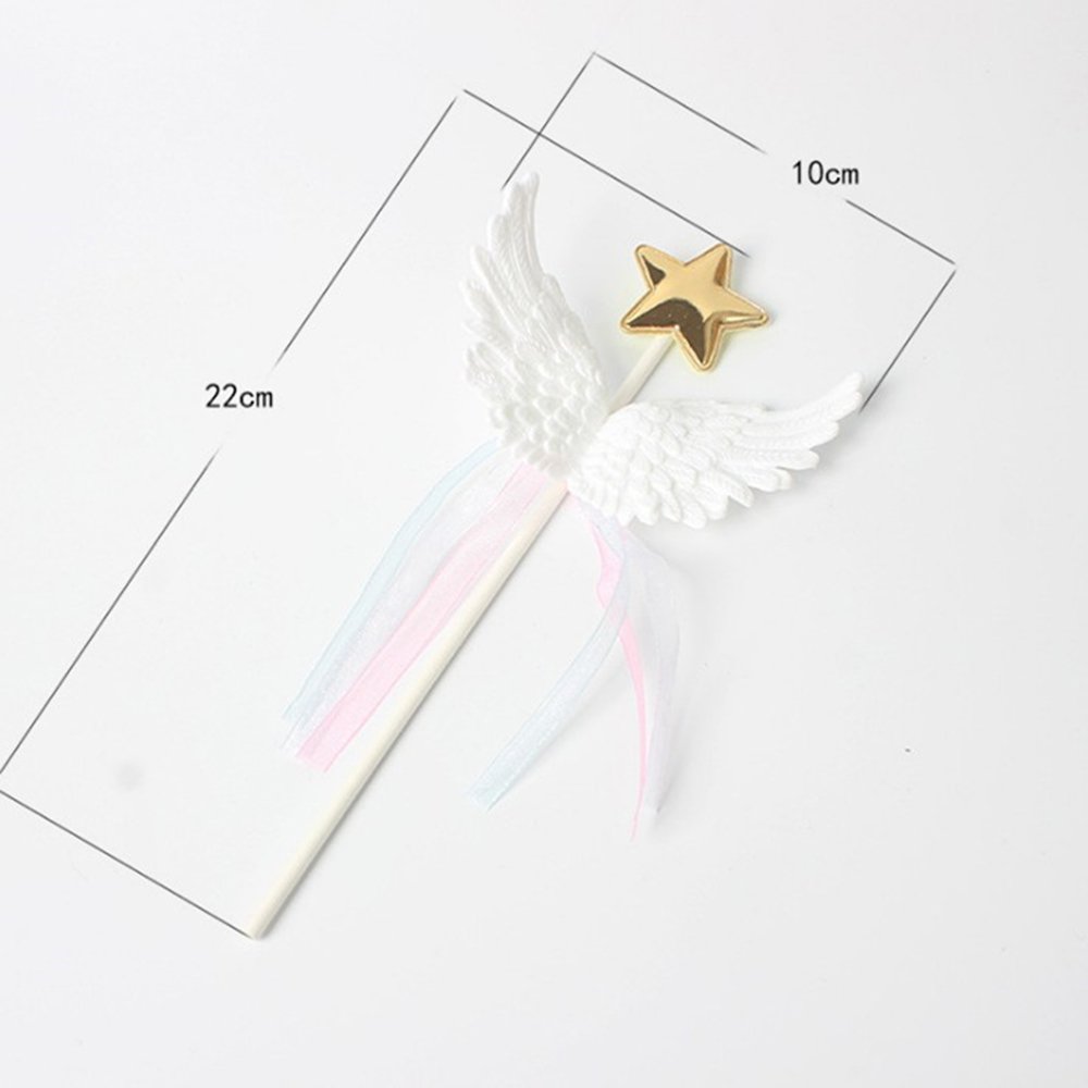 Cake decorations 3d angel wings ribbon cake decorations party birthday cake decorations
