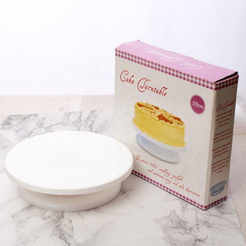 DIY Cake Turntable Baking Silicone Mold Plate Rotating Round PP plastic Cake Decorating Tools Rotary Table Pastry Supplies Cake