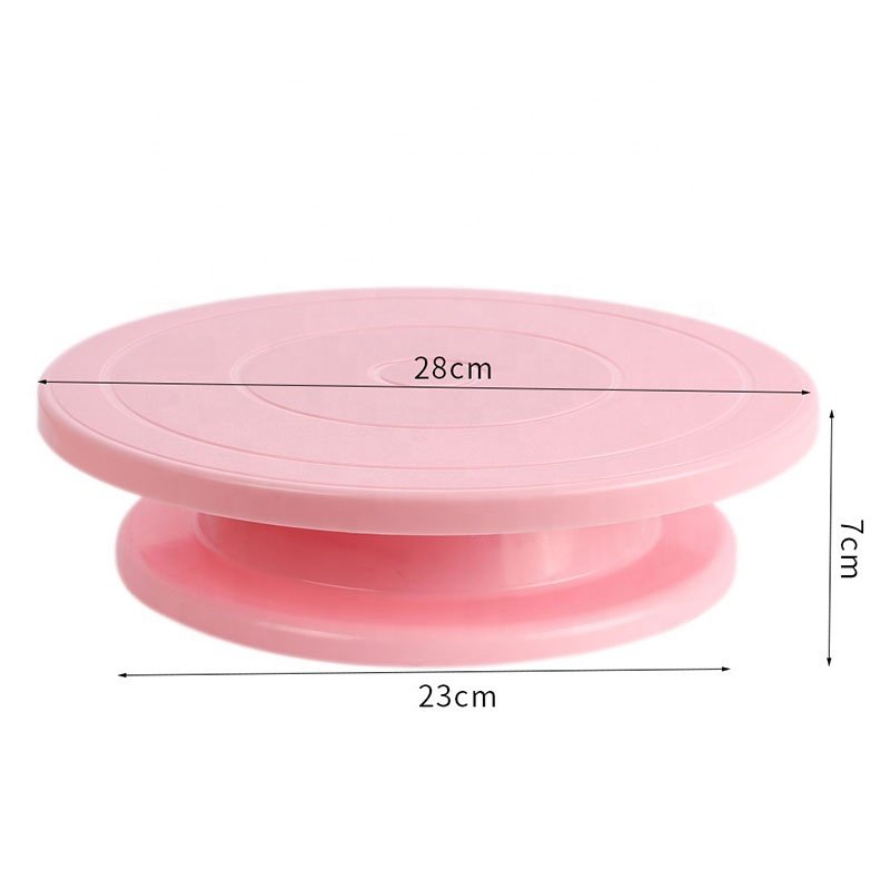 DIY Cake Turntable Baking Silicone Mold Plate Rotating Round PP plastic Cake Decorating Tools Rotary Table Pastry Supplies Cake