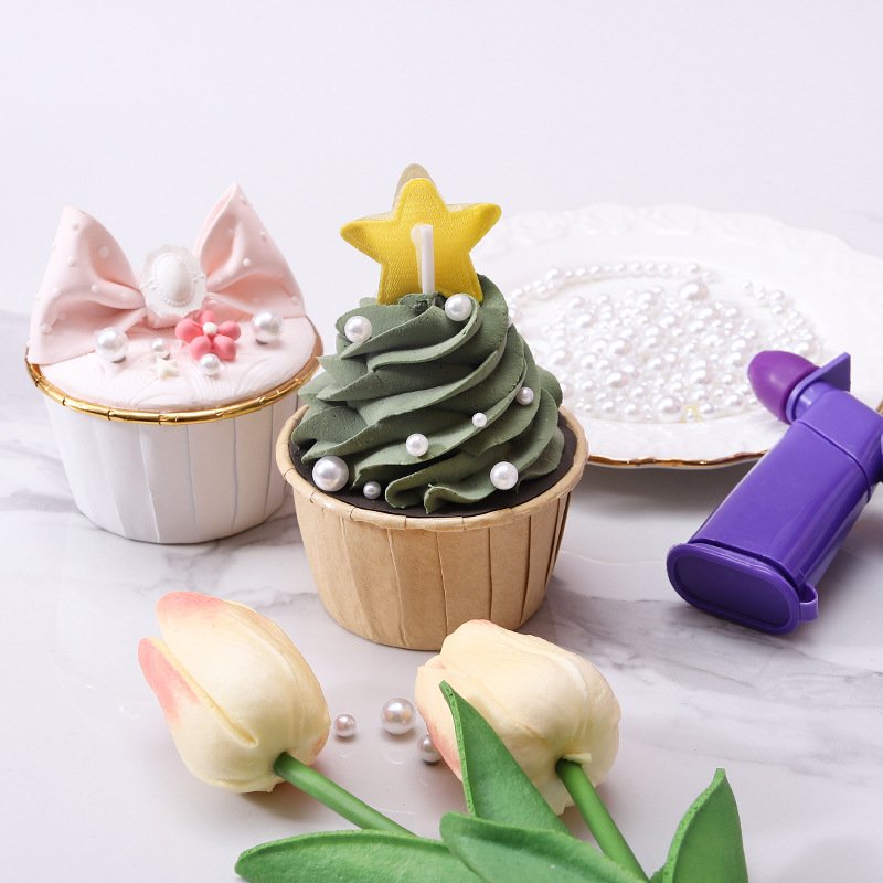 DIY baking kit 4-piece cake pearl applicator round sugar beading gun dessert decorating kit cake mold tool baking tool