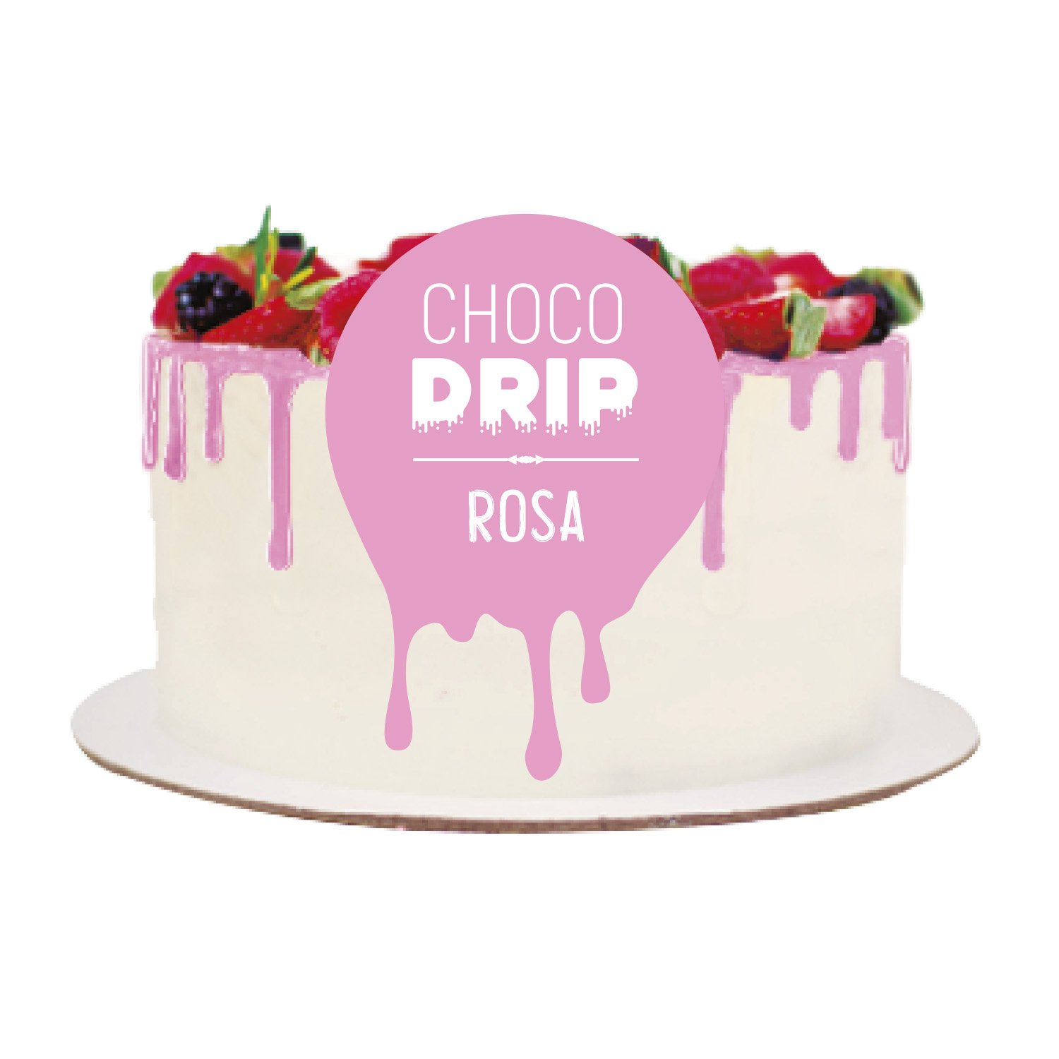Dekora Brand Delicious Choco Drip Black Rose Colour Chocolate Drip 180Gram For Cake Decorating