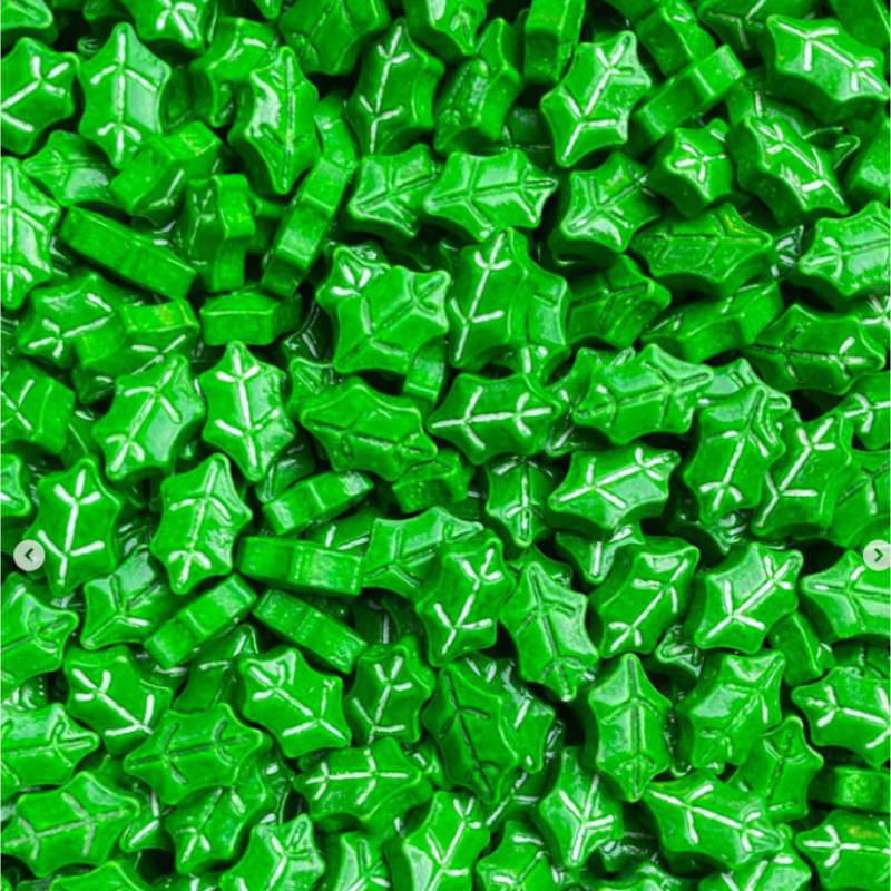 Solid Christmas Sprinkles Edible Cake Decorations for Festive Cakes