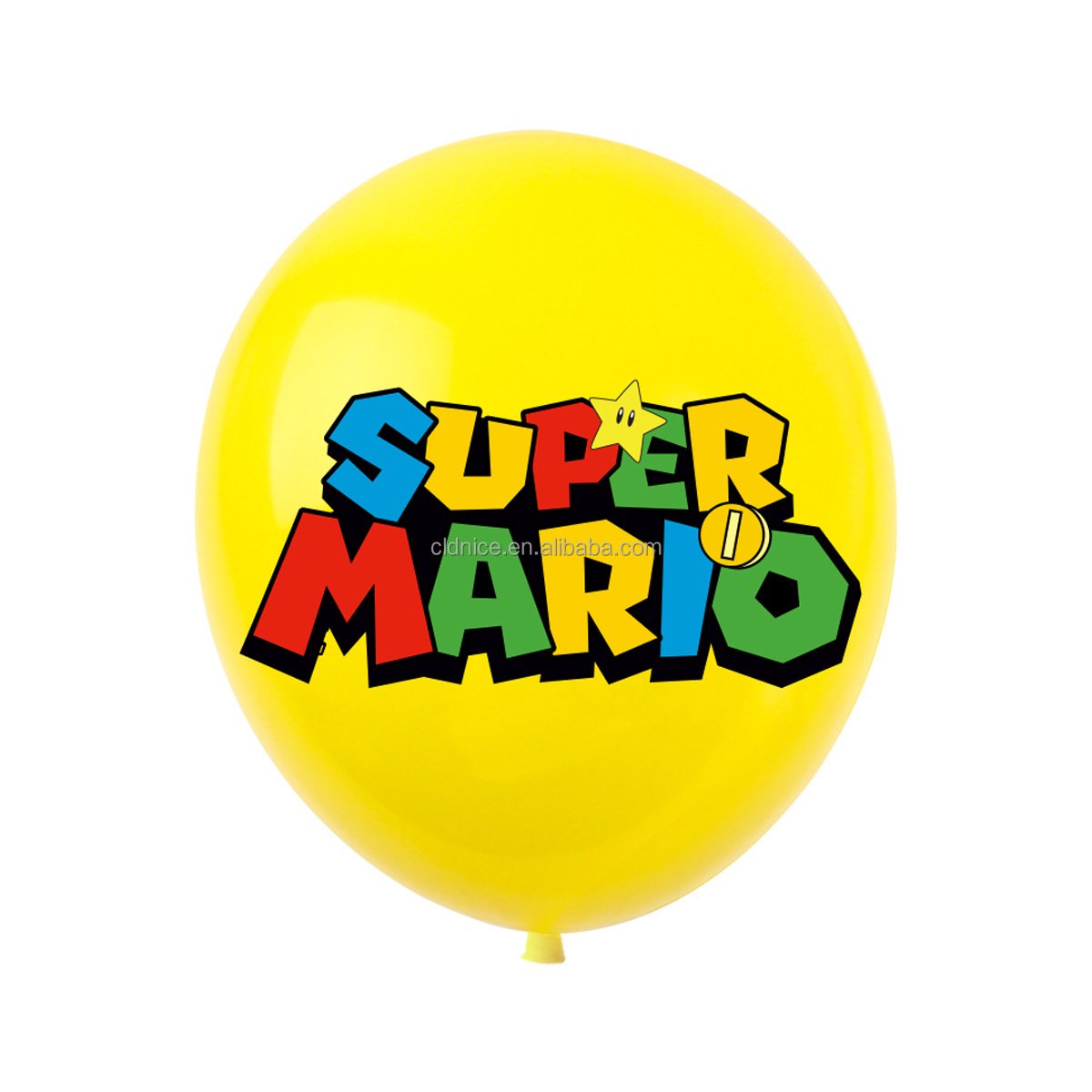 Nice Children's Birthday Mario Backdrop Banner Cake Topper Balloons Mario Bros Birthday Party Supplies Favors Decorations